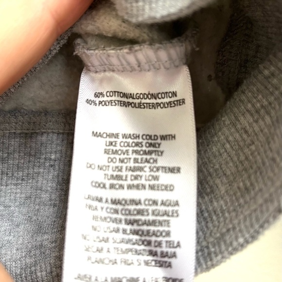 Calvin Klein Performance Logo Cropped Grey Crewneck Sweatshirt - Picture 12 of 14